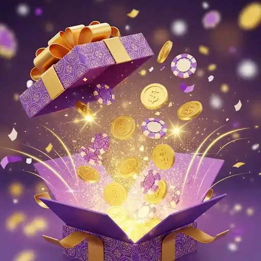 Ilustrace registračního bonusu s létajícími mincemi