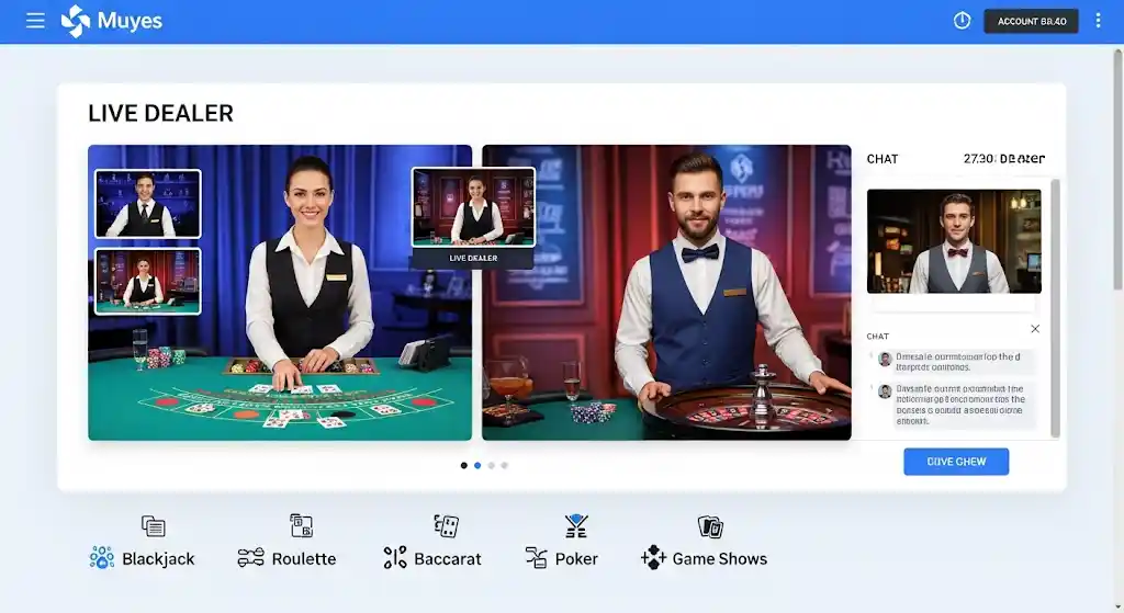 Sazka Casino s live dealer sekcí